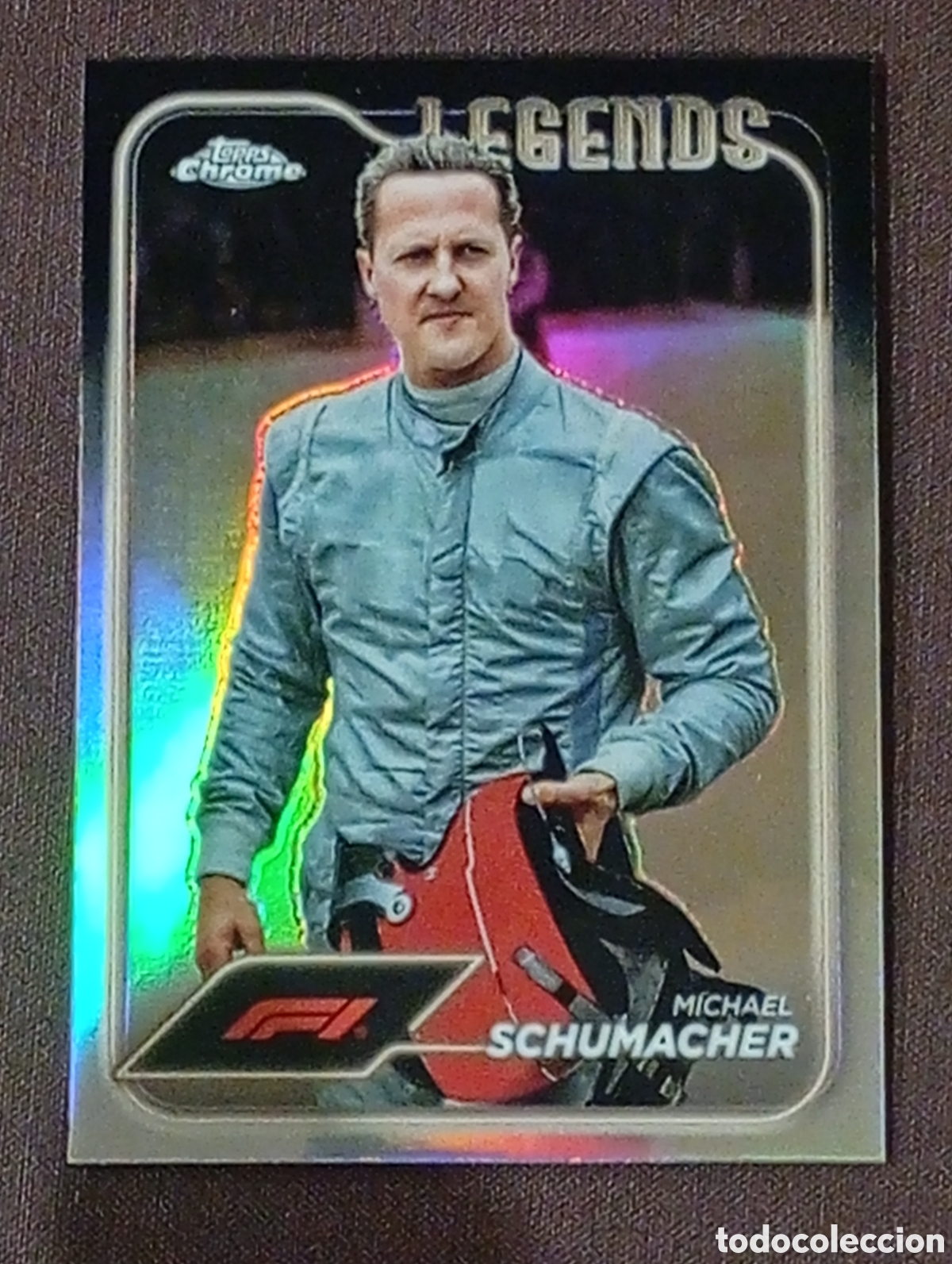 Sammelleidenschaft Sport: 197 paralela refractor SCHUMACHER LEGEND F1 TOPPS CHROME F 1 2024 FORMULA ONE CROMO CARD GRAN PRIX