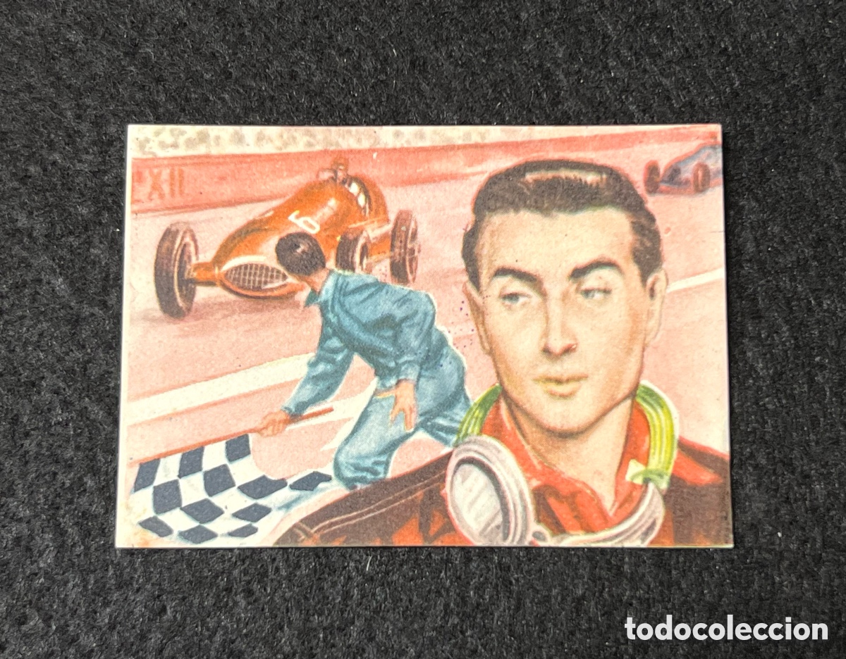 Coleccionismo deportivo: CROMO EUGENIO CASTELLOTTI FERRARI EDITORIAL FHER AUTOMOVILES A&Ntilde;O 1958 SIN PEGAR N&Uacute;MERO 121.