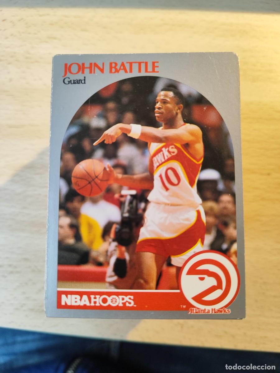 Collezionismo sportivo: 27 NBA HOOPS 90-91 JOHN BATTLE - ATLANTA HAWKS -- 1990 - 1991 TRADING CARD FICHAS
