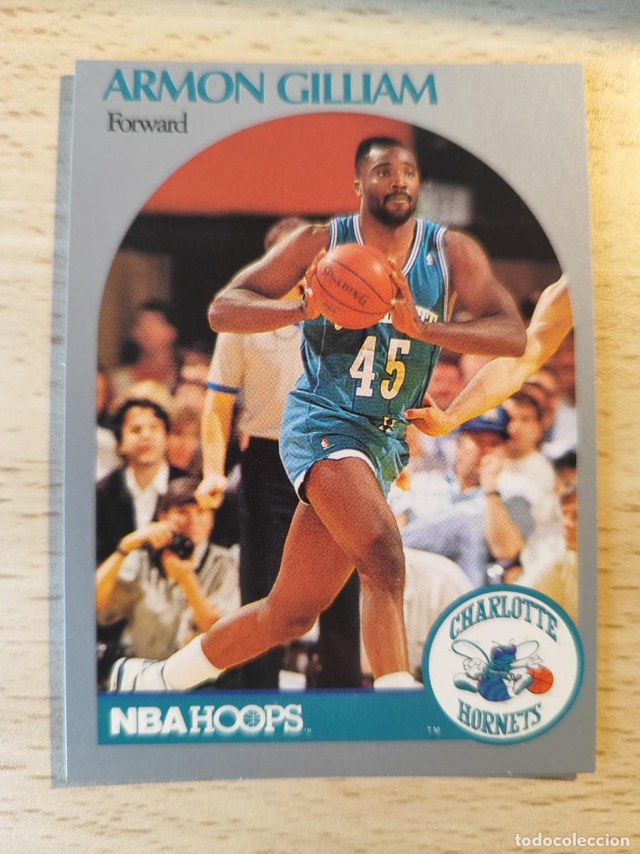Coleccionismo deportivo: 54 NBA HOOPS 90-91 ARMON GILLIAM - CHARLOTTE HORNETS -- 1990 - 1991 TRADING CARD FICHAS