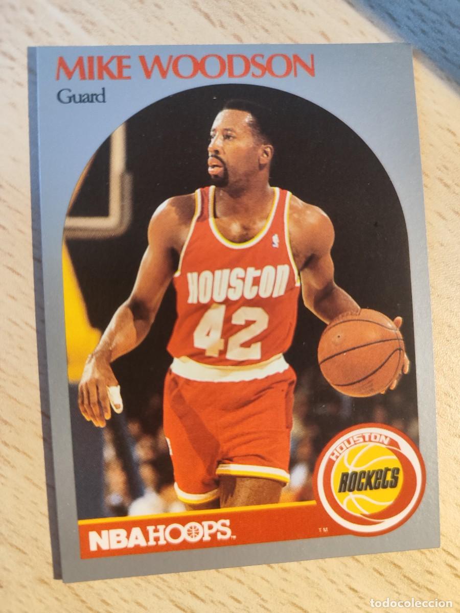 Coleccionismo deportivo: 131 NBA HOOPS 90-91 MIKE WOODSON - HOUSTON ROCKETS -- 1990 - 1991 TRADING CARD FICHAS
