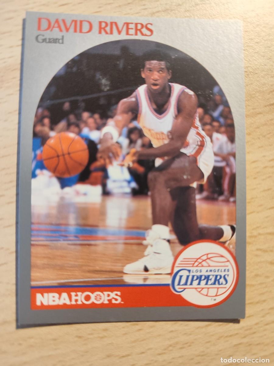 Coleccionismo deportivo: 150 NBA HOOPS 90-91 DAVID RIVERS - LOS ANGELES CLIPPERS -- 1990 - 1991 TRADING CARD FICHAS