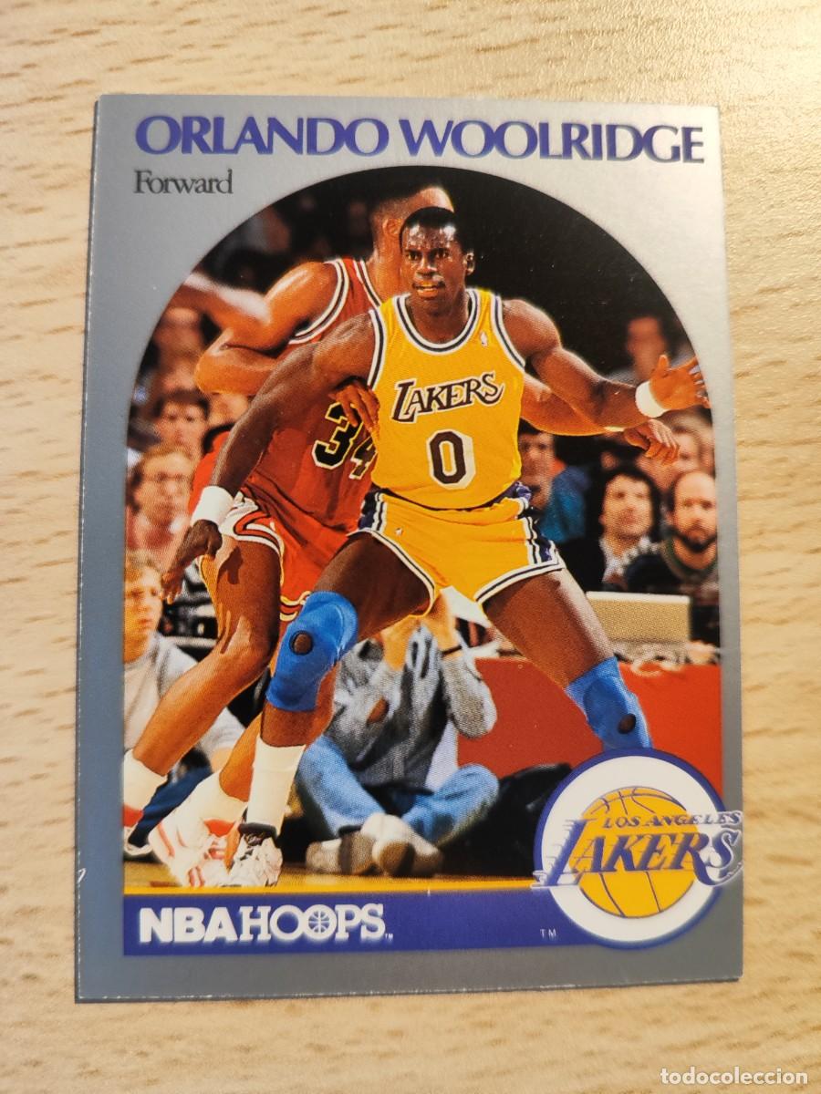 Coleccionismo deportivo: 162 NBA HOOPS 90-91 ORLANDO WOOLRIDGE - LOS ANGELES LAKERS -- 1990 - 1991 TRADING CARD FICHAS