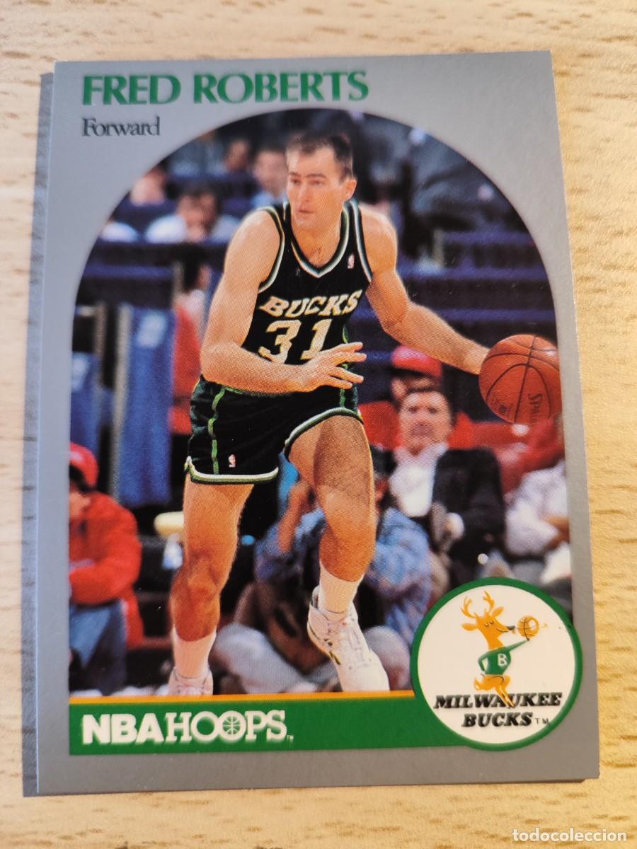 Coleccionismo deportivo: 181 NBA HOOPS 90-91 FRED ROBERTS - MILWAUKEE BUCKS -- 1990 - 1991 TRADING CARD FICHAS