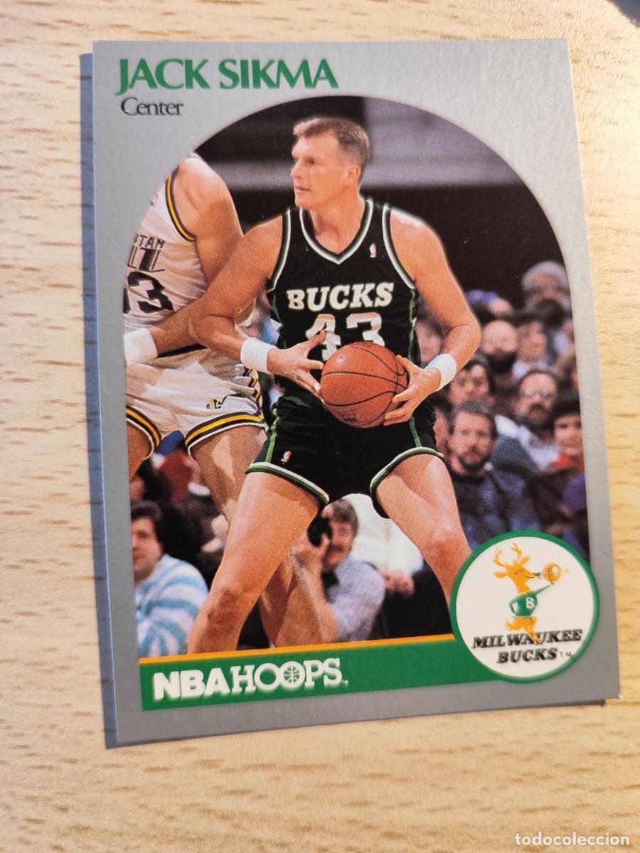 Sammelleidenschaft Sport: 183 NBA HOOPS 90-91 JACK SIKMA - MILWAUKEE BUCKS -- 1990 - 1991 TRADING CARD FICHAS