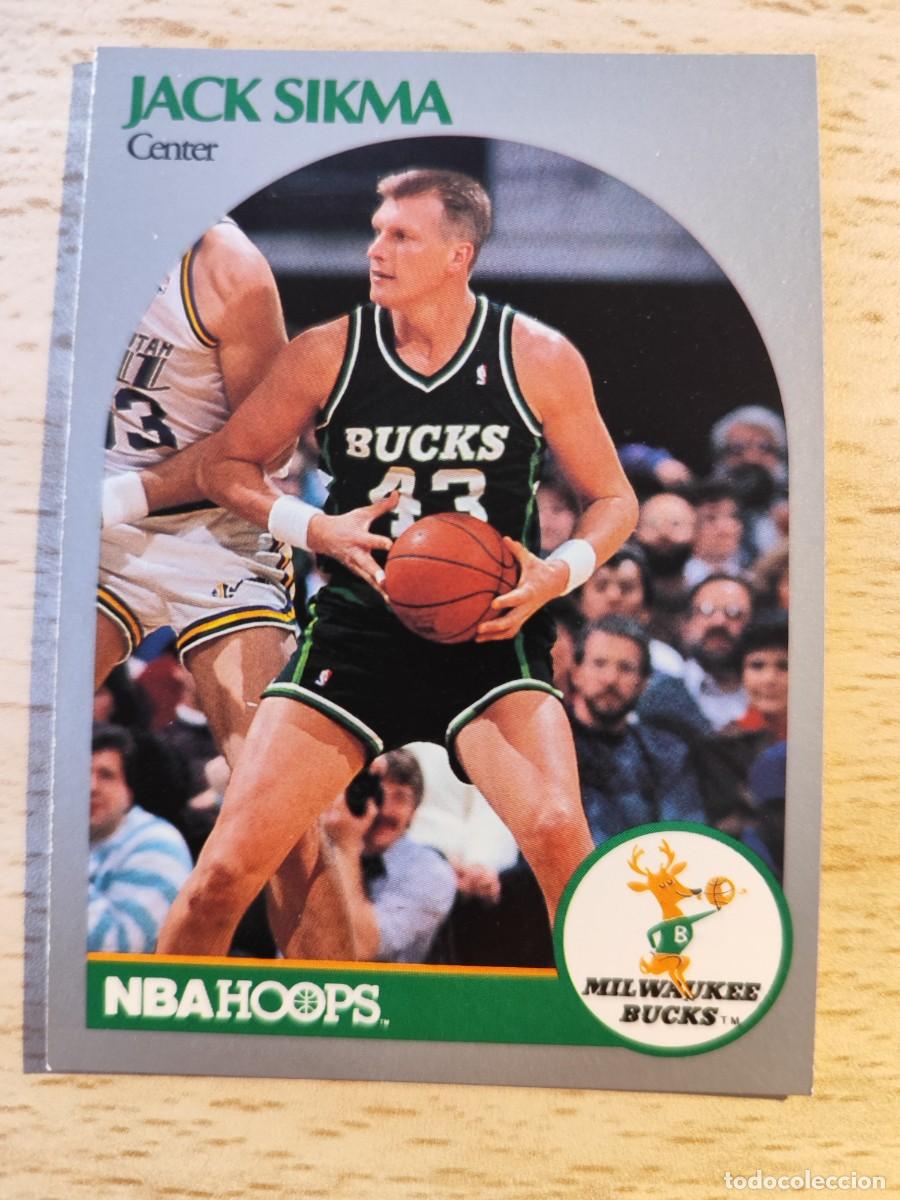 Coleccionismo deportivo: 183 NBA HOOPS 90-91 JACK SIKMA - MILWAUKEE BUCKS -- 1990 - 1991 TRADING CARD FICHAS