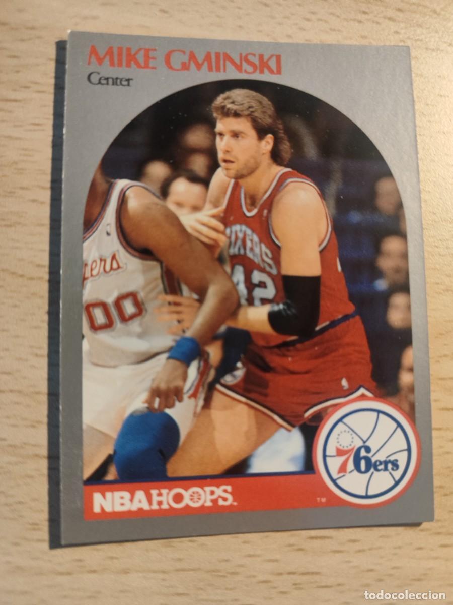 Coleccionismo deportivo: 228 NBA HOOPS 90-91 MIKE GMINSKI - PHILADELPHIA 76ERS -- 1990 - 1991 TRADING CARD FICHAS