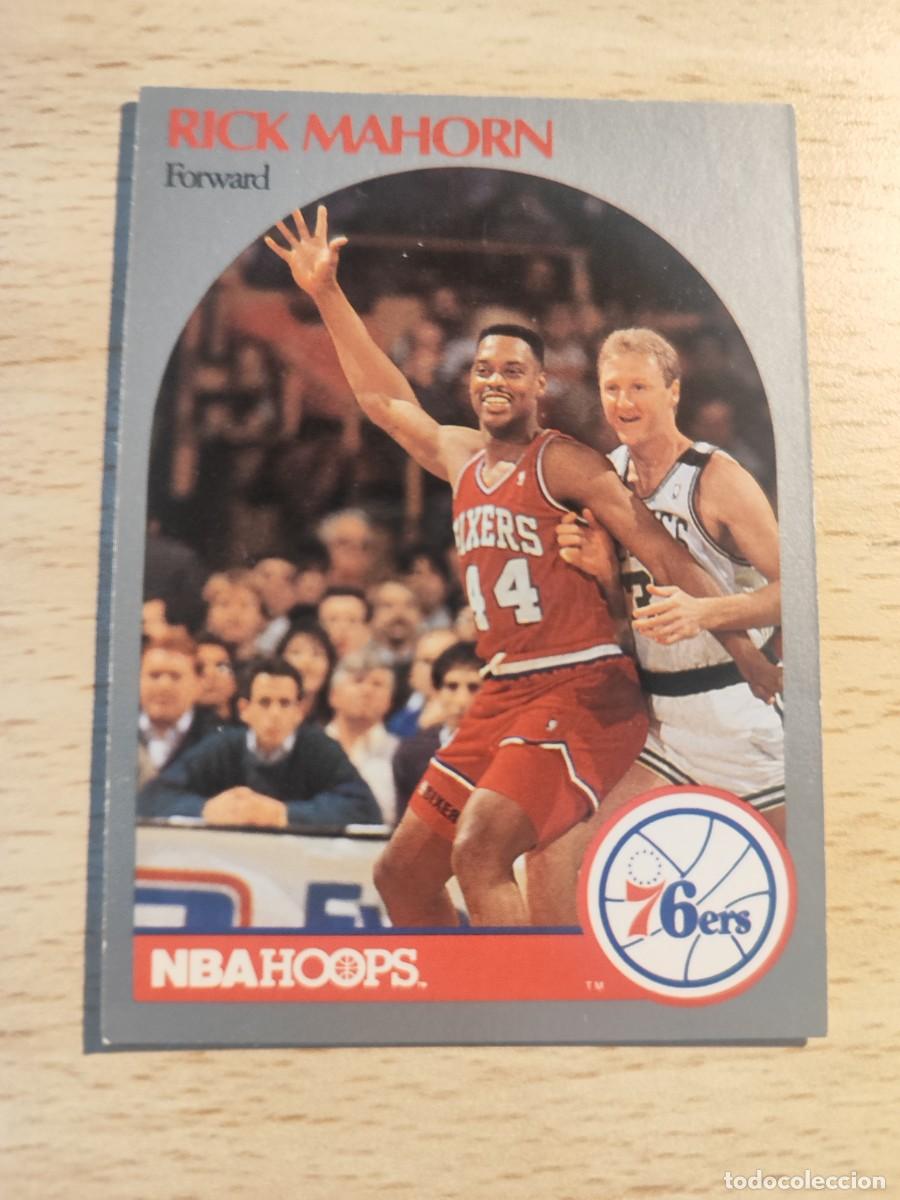 Coleccionismo deportivo: 230 NBA HOOPS 90-91 RICK MAHORN - PHILADELPHIA 76ERS -- 1990 - 1991 TRADING CARD FICHAS