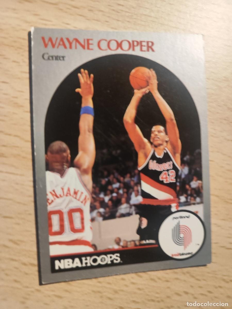 Sports collectibles: 244 NBA HOOPS 90-91 WAYNE COOPER - PORTLAND TRAIL BLAZERS -- 1990 - 1991 TRADING CARD FICHAS