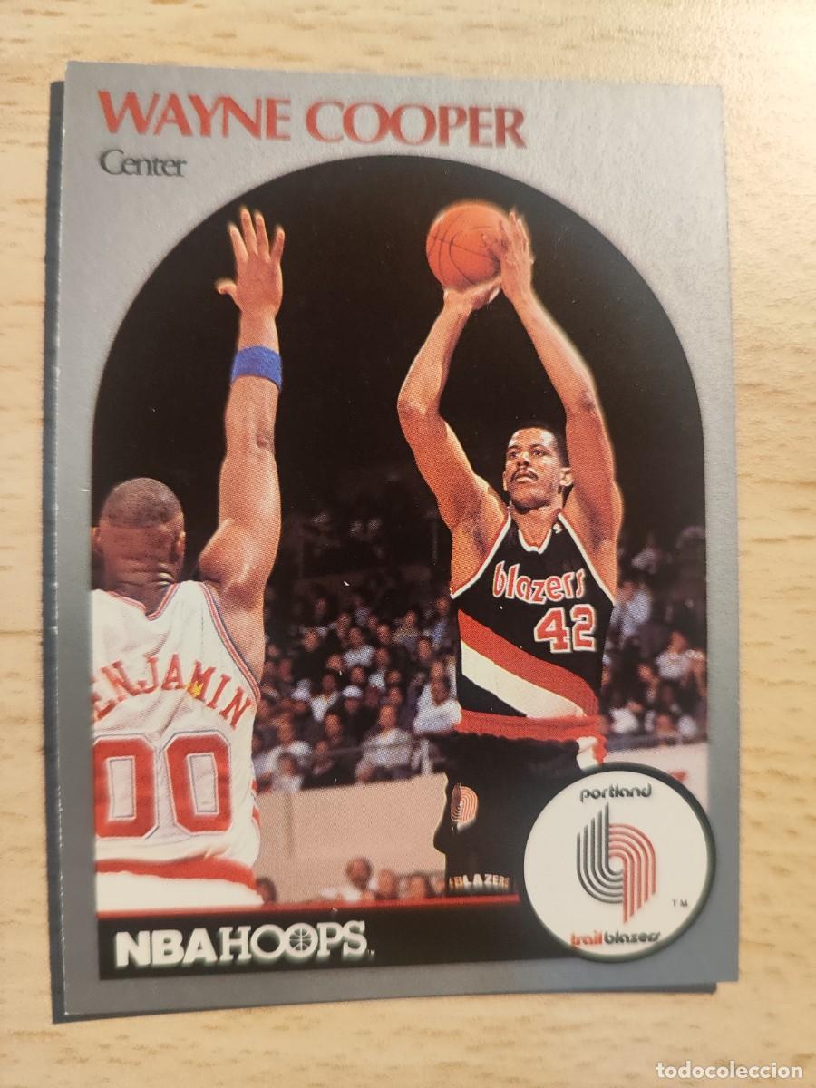 Sammelleidenschaft Sport: 244 NBA HOOPS 90-91 WAYNE COOPER - PORTLAND TRAIL BLAZERS -- 1990 - 1991 TRADING CARD FICHAS