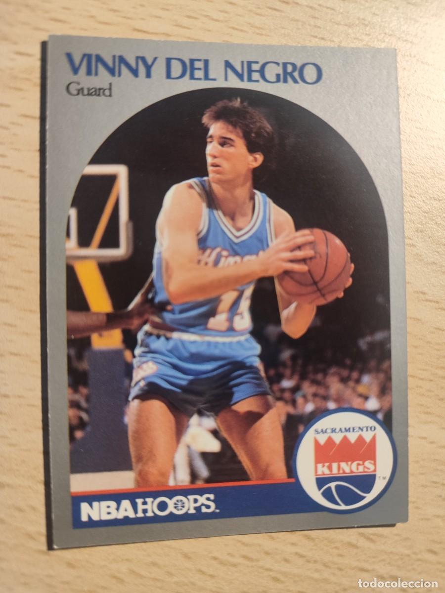 Coleccionismo deportivo: 256 NBA HOOPS 90-91 VINNY DEL NEGRO - SACRAMENTO KINGS -- 1990 - 1991 TRADING CARD FICHAS