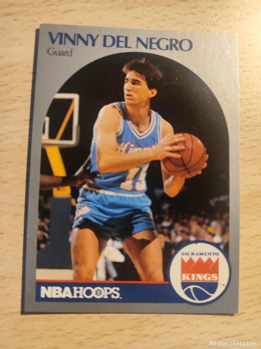 Sports collectibles: 256 NBA HOOPS 90-91 VINNY DEL NEGRO - SACRAMENTO KINGS -- 1990 - 1991 TRADING CARD FICHAS