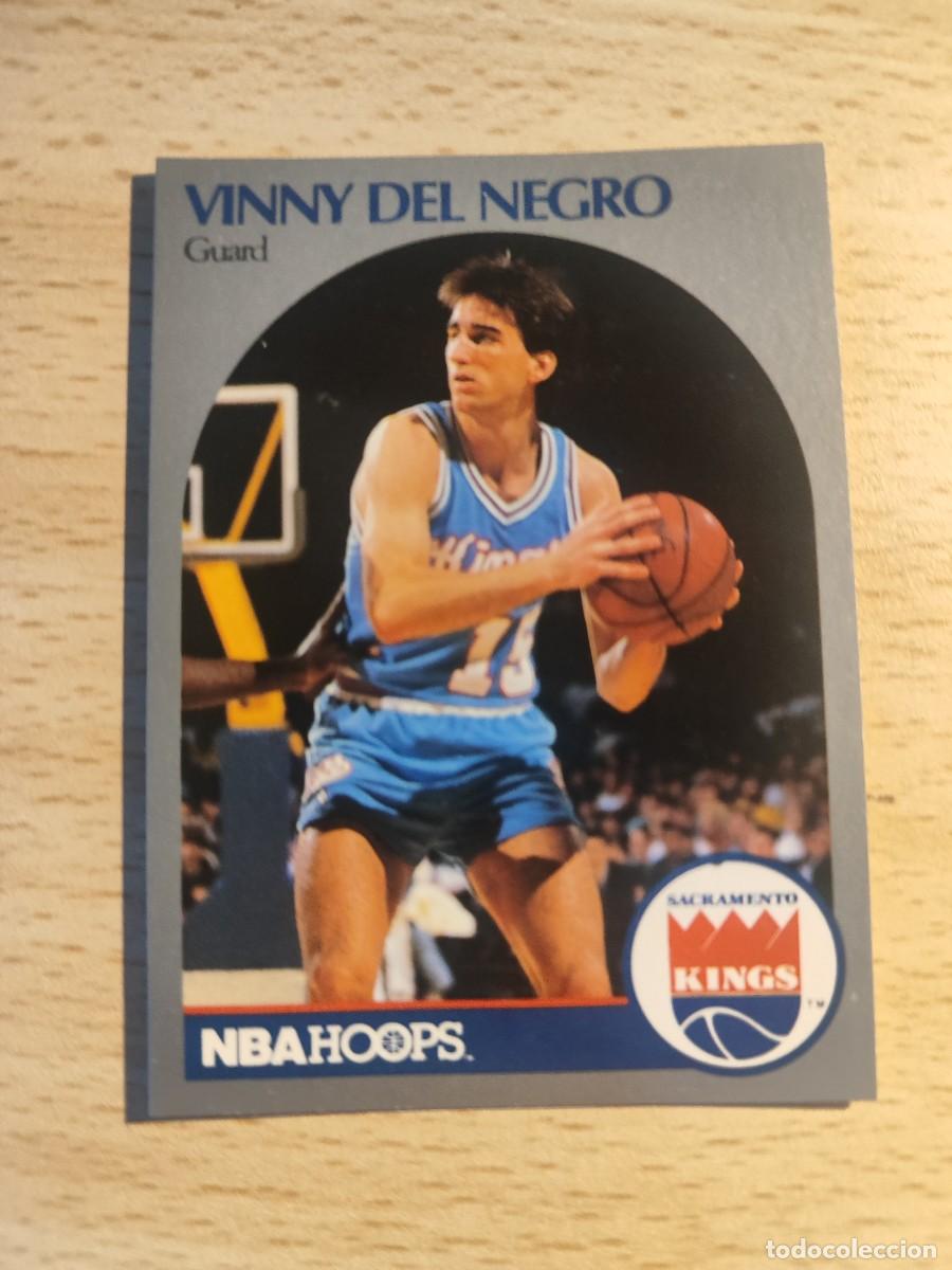 Coleccionismo deportivo: 256 NBA HOOPS 90-91 VINNY DEL NEGRO - SACRAMENTO KINGS -- 1990 - 1991 TRADING CARD FICHAS