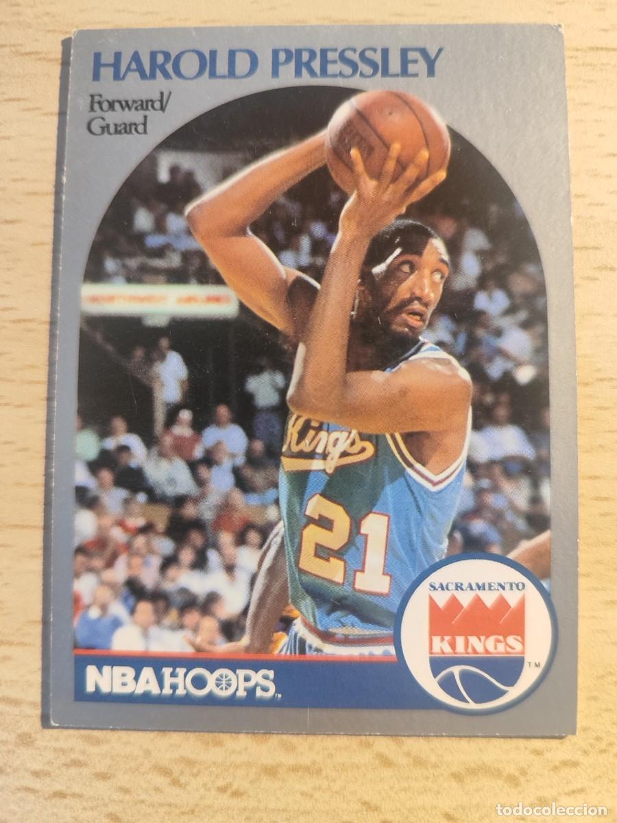 Coleccionismo deportivo: 260 NBA HOOPS 90-91 HAROLD PRESSLEY - SACRAMENTO KINGS -- 1990 - 1991 TRADING CARD FICHAS