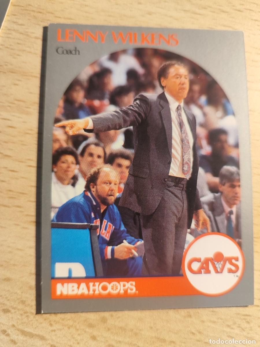 Sammelleidenschaft Sport: 309 NBA HOOPS 90-91 LENNY WILKENS - CLEVELAND CAVALIERS -- 1990 - 1991 TRADING CARD FICHAS