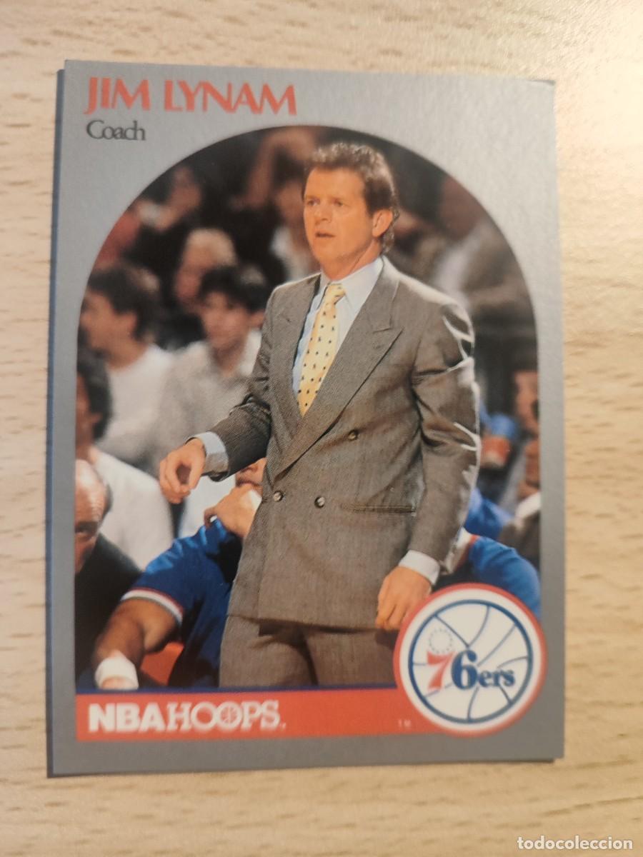Collectionnisme sportif: 324 NBA HOOPS 90-91 JIM LYNAM - PHILADELPHIA 76ERS -- 1990 - 1991 TRADING CARD FICHAS
