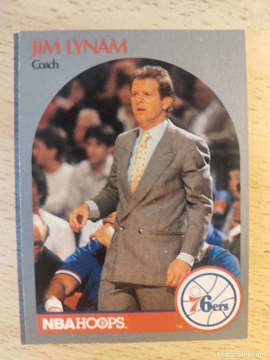 Sammelleidenschaft Sport: 324 NBA HOOPS 90-91 JIM LYNAM - PHILADELPHIA 76ERS -- 1990 - 1991 TRADING CARD FICHAS