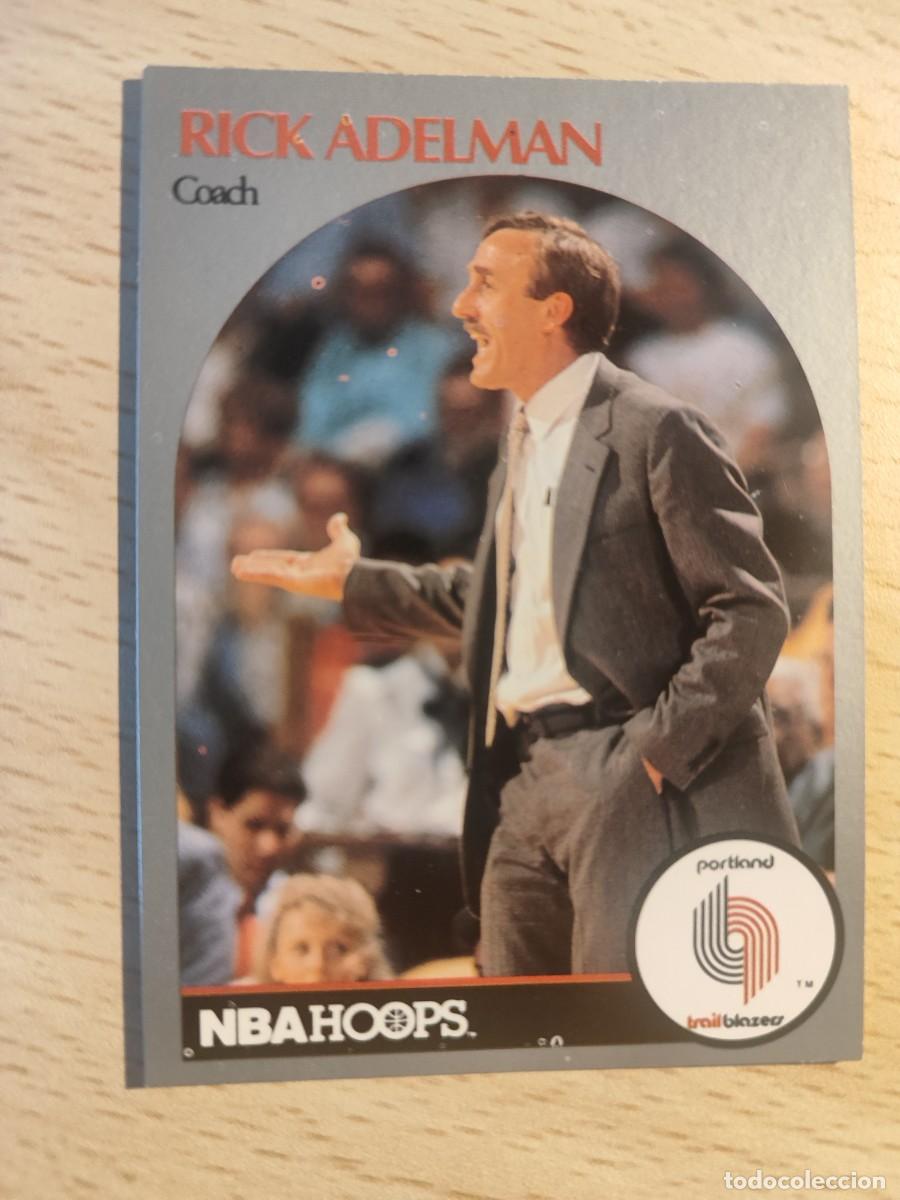 Coleccionismo deportivo: 326 NBA HOOPS 90-91 RICK ADELMAN - PORTLAND TRAIL BLAZERS -- 1990 - 1991 TRADING CARD FICHAS