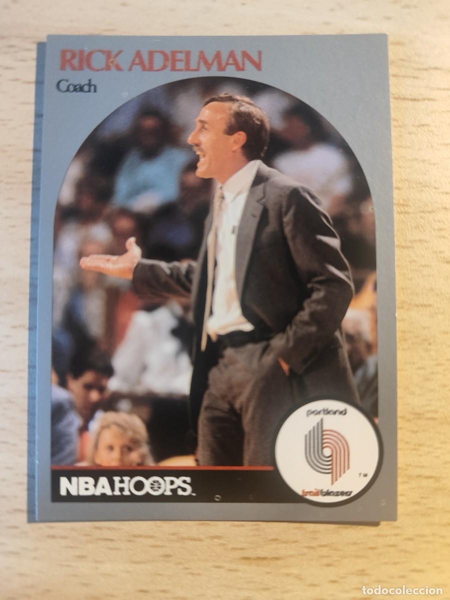 Coleccionismo deportivo: 326 NBA HOOPS 90-91 RICK ADELMAN - PORTLAND TRAIL BLAZERS -- 1990 - 1991 TRADING CARD FICHAS