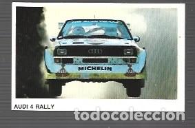Colecionismo desportivo: CROMO DE COCHES Y MOTOS DE CARRERAS N&ordm; 105 AUDI 4 RALLY