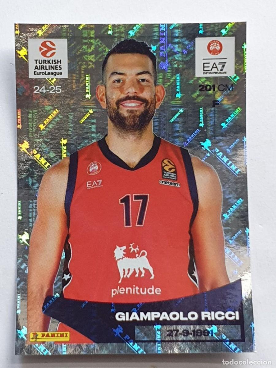 Colecionismo desportivo: Foil #164 GIAMPAOLO RICCI (Olimpia Milano) - PANINI EuroLeague 2024-25 Sticker