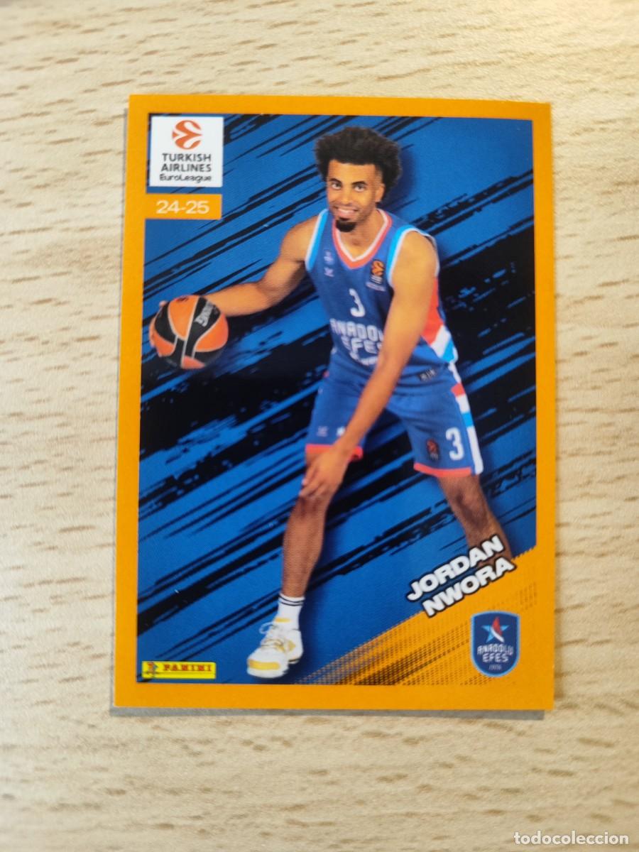 Coleccionismo deportivo: &nbsp;62 JORDAN NWORA - EFES PILSEN&nbsp; EUROLEAGUE 2024 25 - FRESH FACES PANINI EUROLIGA 24 2025 BALONCESTO