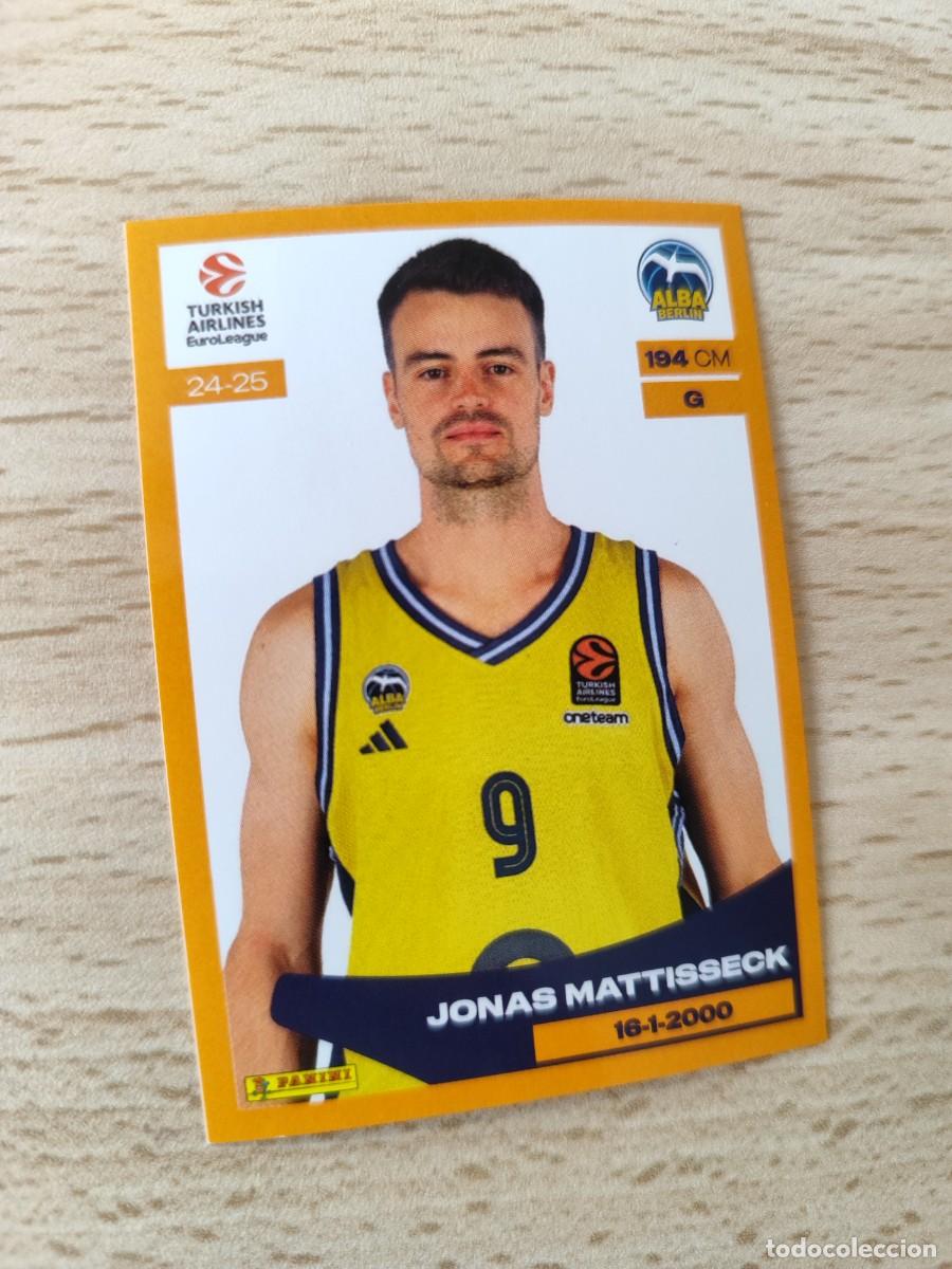 Coleccionismo deportivo: &nbsp;78 JONAS MATTISSECK - ALBA BERLIN&nbsp; EUROLEAGUE 2024 25 - - PANINI EUROLIGA 24 2025 BALONCESTO