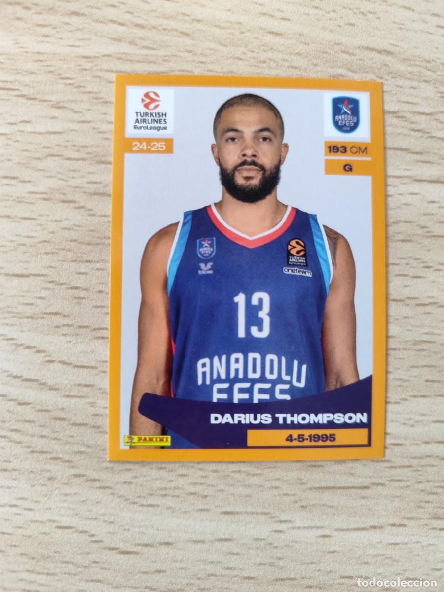 Coleccionismo deportivo: &nbsp;93 DARIUMS THOMPSON - EFES PILSEN&nbsp; EUROLEAGUE 2024 25 - - PANINI EUROLIGA 24 2025 BALONCESTO