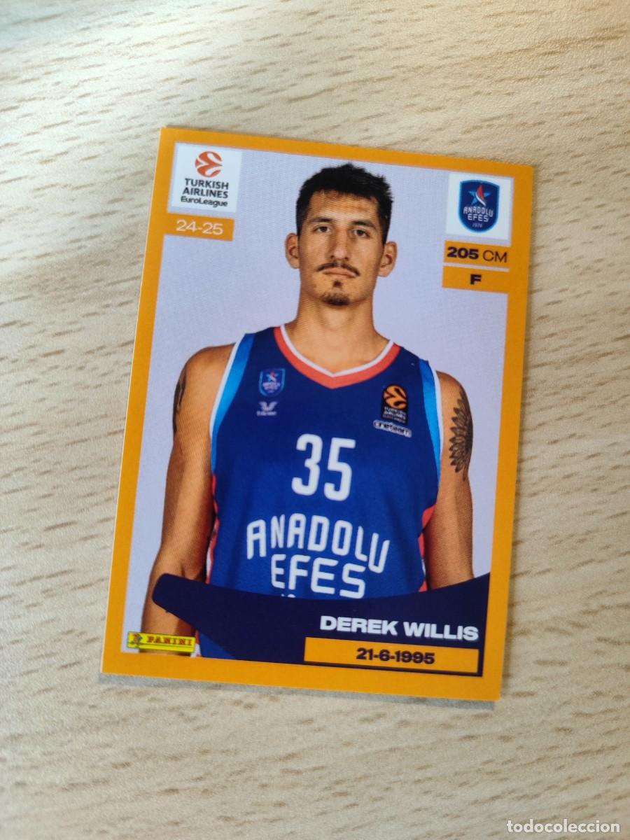 Coleccionismo deportivo: &nbsp;103 DEREK WILLIS - EFES PILSEN&nbsp; EUROLEAGUE 2024 25 - - PANINI EUROLIGA 24 2025 BALONCESTO