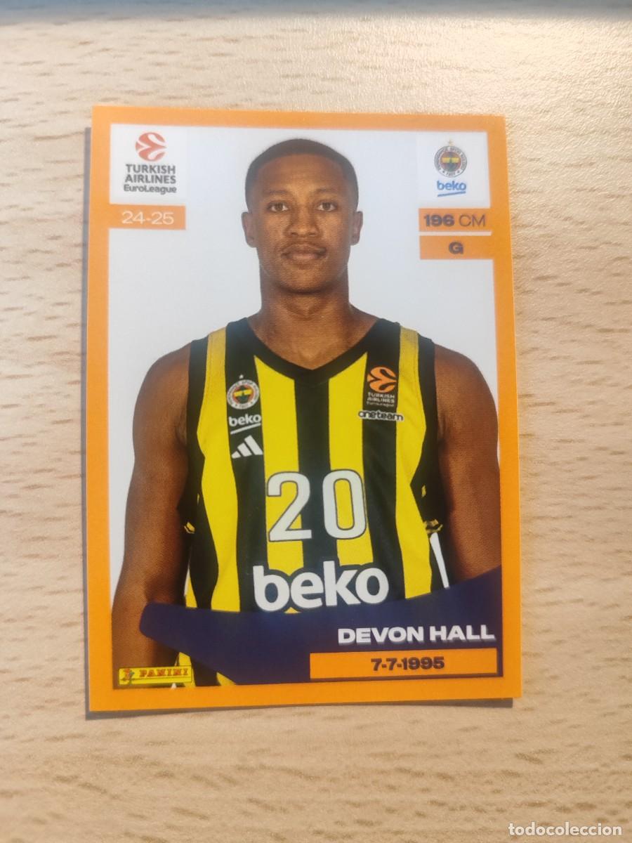 Sammelleidenschaft Sport: &nbsp;207 DEVON HALL - FENERBAHCE&nbsp; EUROLEAGUE 2024 25 - - PANINI EUROLIGA 24 2025 BALONCESTO