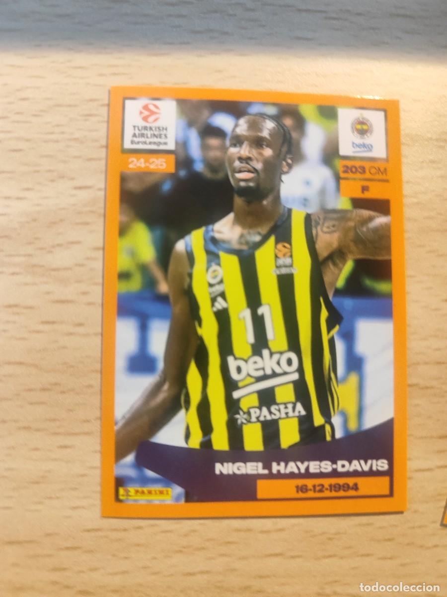 Coleccionismo deportivo: &nbsp;214 NIGEL HAYES-DAVIS - FENERBAHCE&nbsp; EUROLEAGUE 2024 25 - - PANINI EUROLIGA 24 2025 BALONCESTO