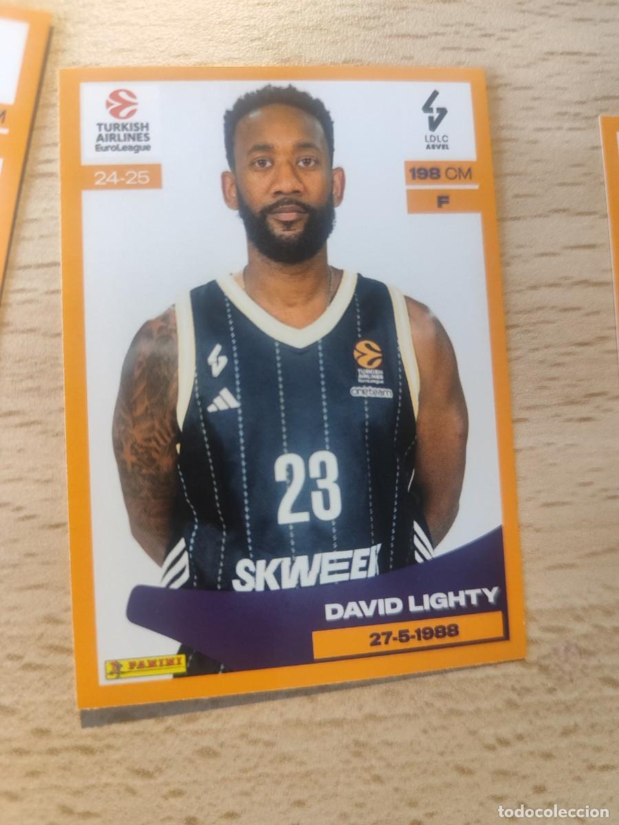 Sammelleidenschaft Sport: &nbsp;226 DAVID LIGHTY - ASVEL VILLEURBANNE&nbsp; EUROLEAGUE 2024 25 - - PANINI EUROLIGA 24 2025 BALONCESTO