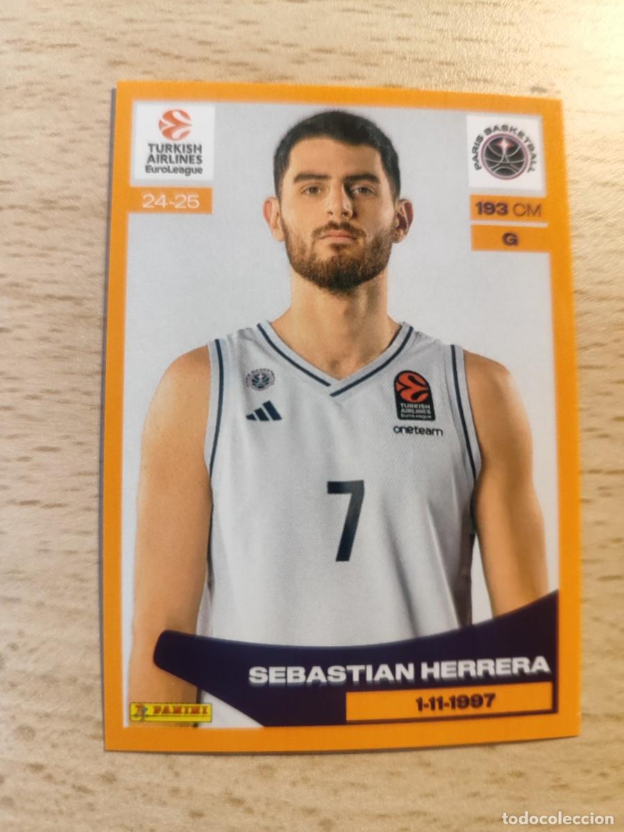 Coleccionismo deportivo: &nbsp;283 SEBASTIAN HERRERA - PARIS BASKETBALL&nbsp; EUROLEAGUE 2024 25 - - PANINI EUROLIGA 24 2025 BALONCESTO