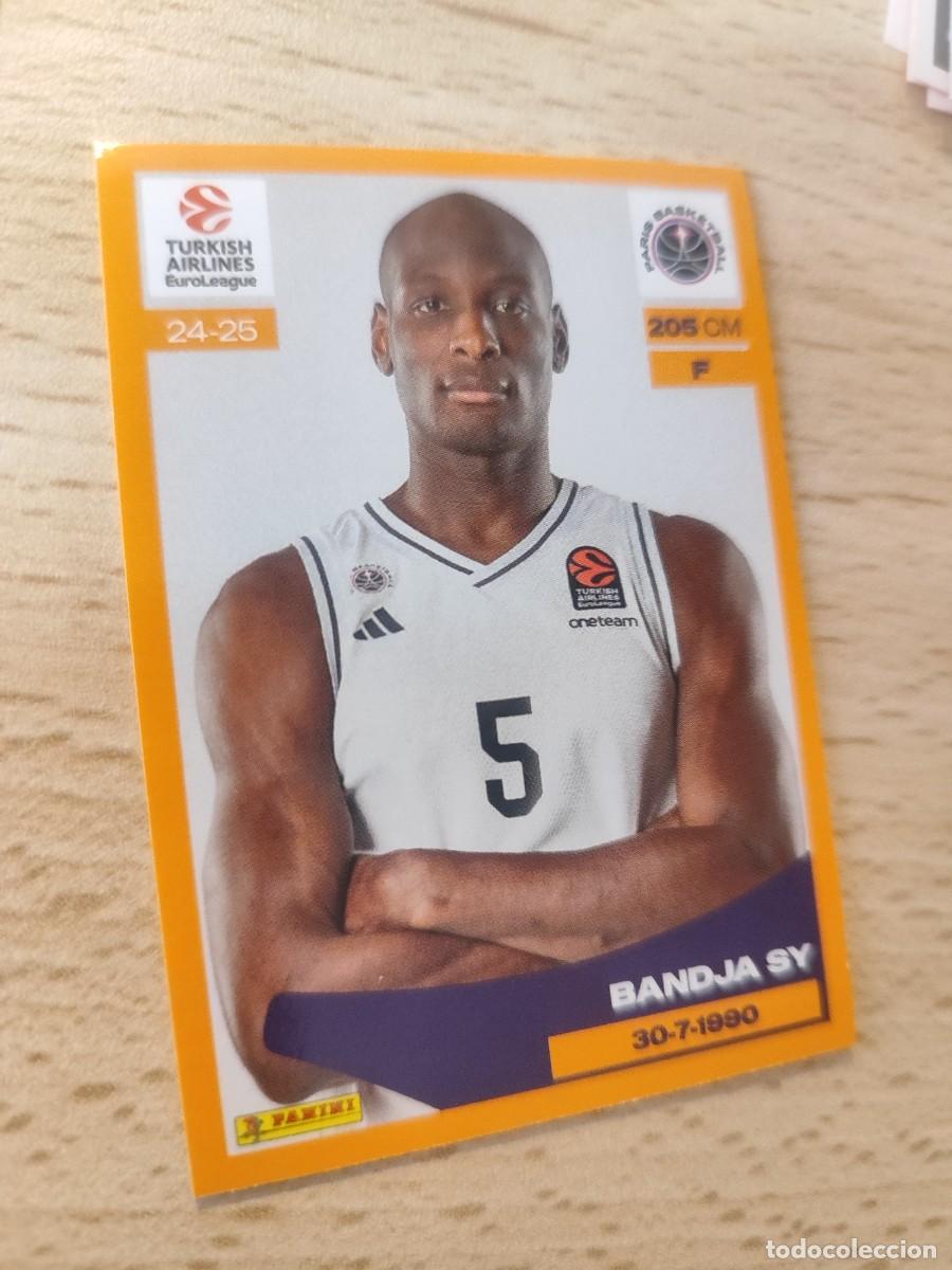 Sammelleidenschaft Sport: &nbsp;289 BANDJA SY - PARIS BASKETBALL&nbsp; EUROLEAGUE 2024 25 - - PANINI EUROLIGA 24 2025 BALONCESTO
