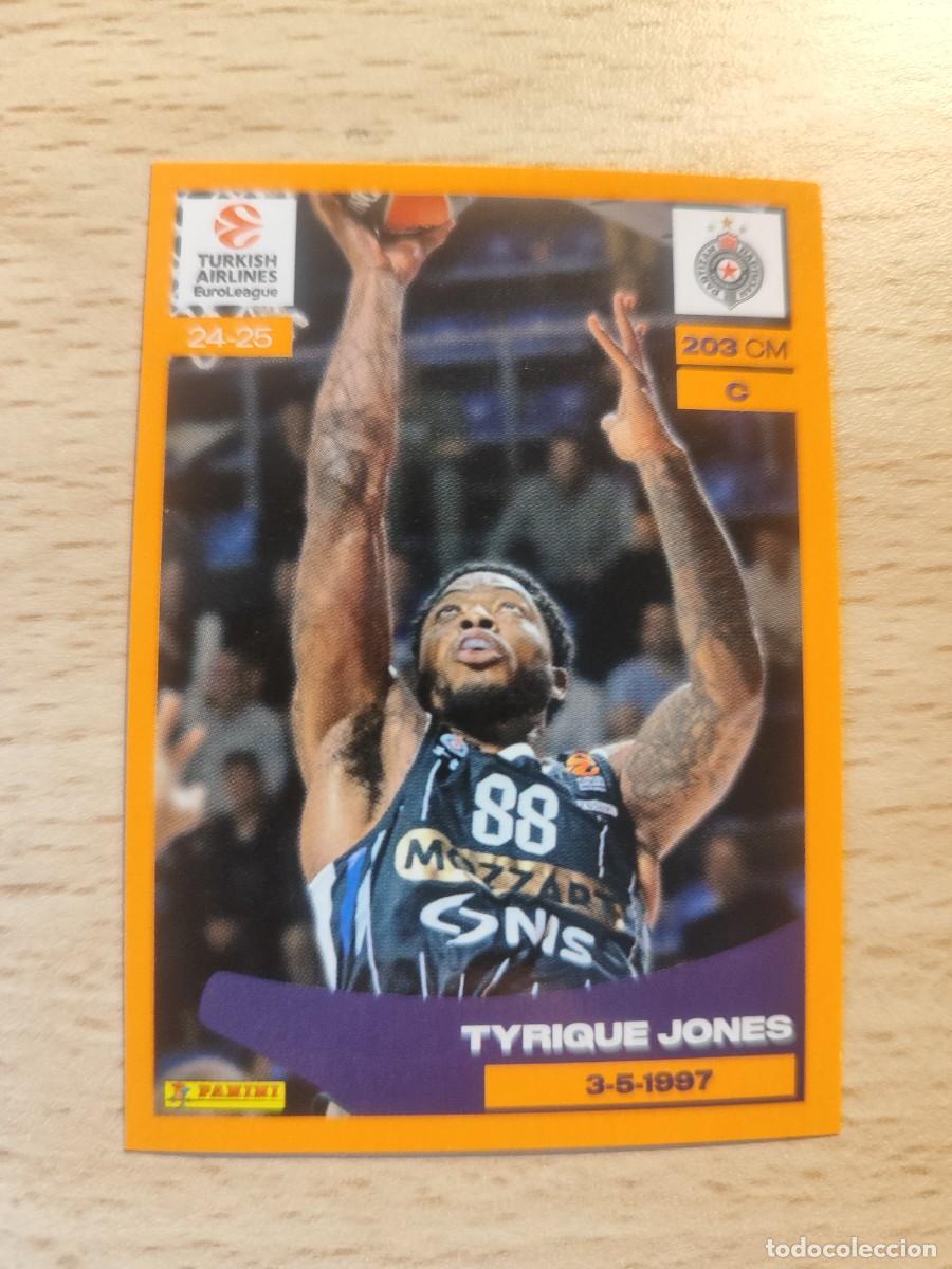 Coleccionismo deportivo: &nbsp;310 TYRIQUE JONES - PARTIZAN DE BELGRADO&nbsp; EUROLEAGUE 2024 25 - - PANINI EUROLIGA 24 2025 BALONCESTO
