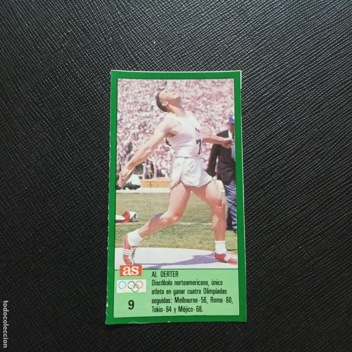 Colecionismo desportivo: 9 AL OERTER ATLETISMO AS ASES OLIMPICOS SEUL 1988 CROMO 88 - SIN PEGAR - A165 PG370