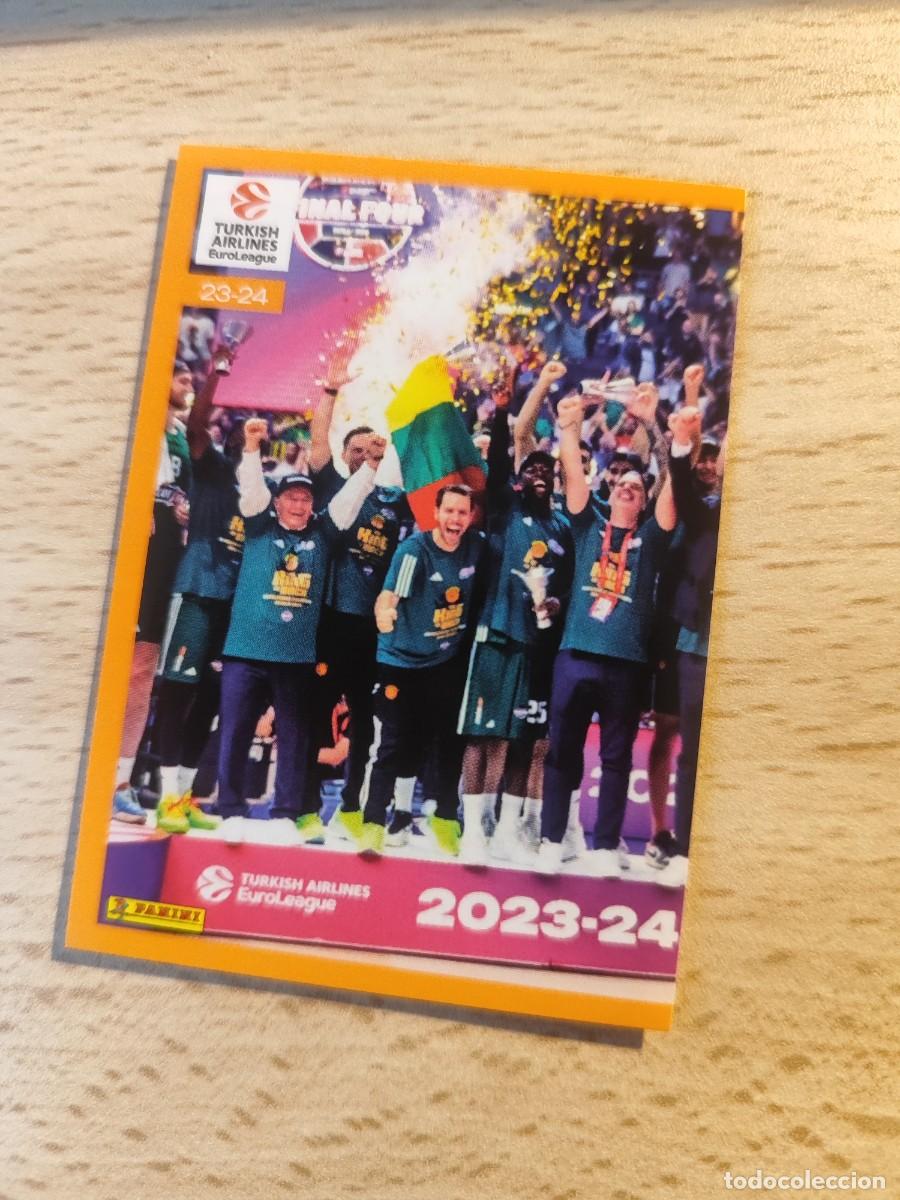 Coleccionismo deportivo: &nbsp;422 CAMPE&Oacute;N 23 24 - PANATHINAIKOS&nbsp; EUROLEAGUE 2024 25 - ROLL OF HONOUR PANINI EUROLIGA 24 2025 BALO