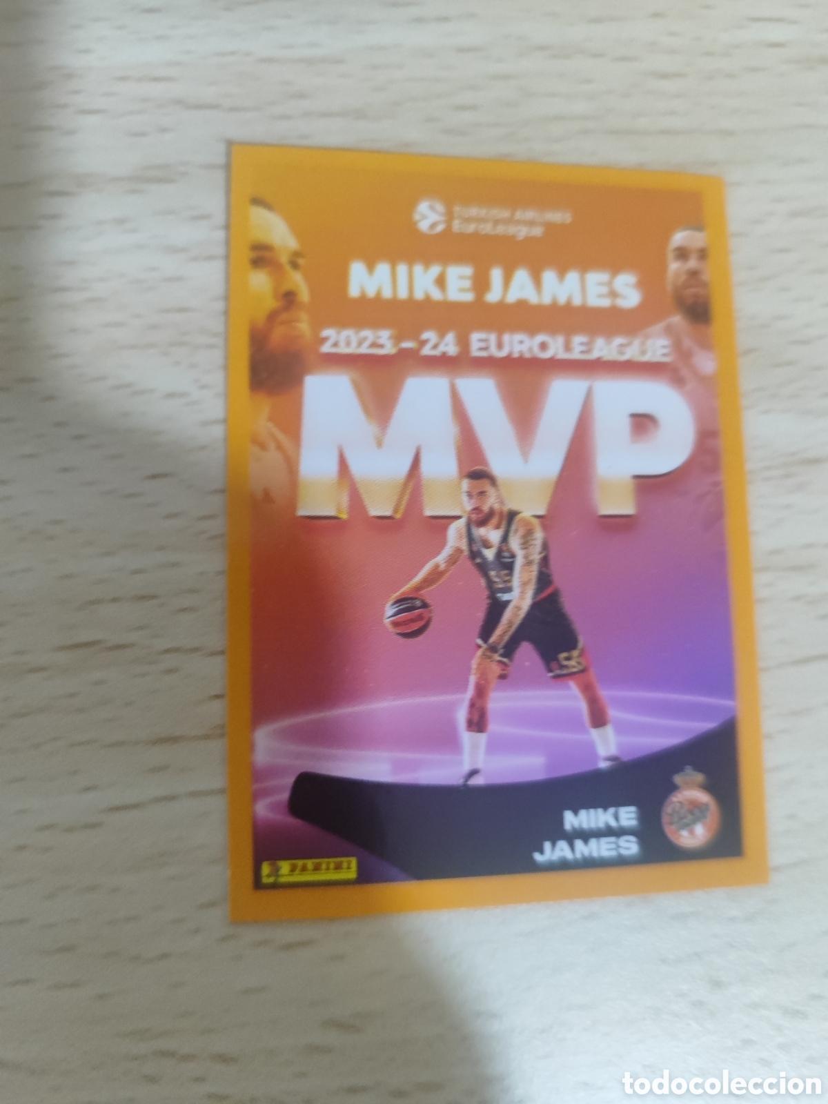 Collezionismo sportivo: &nbsp;378 MIKE JAMES MVP - MONACO&nbsp; EUROLEAGUE 2024 25 - AWARDS 2023-24 PANINI EUROLIGA 24 2025 BALONCESTO