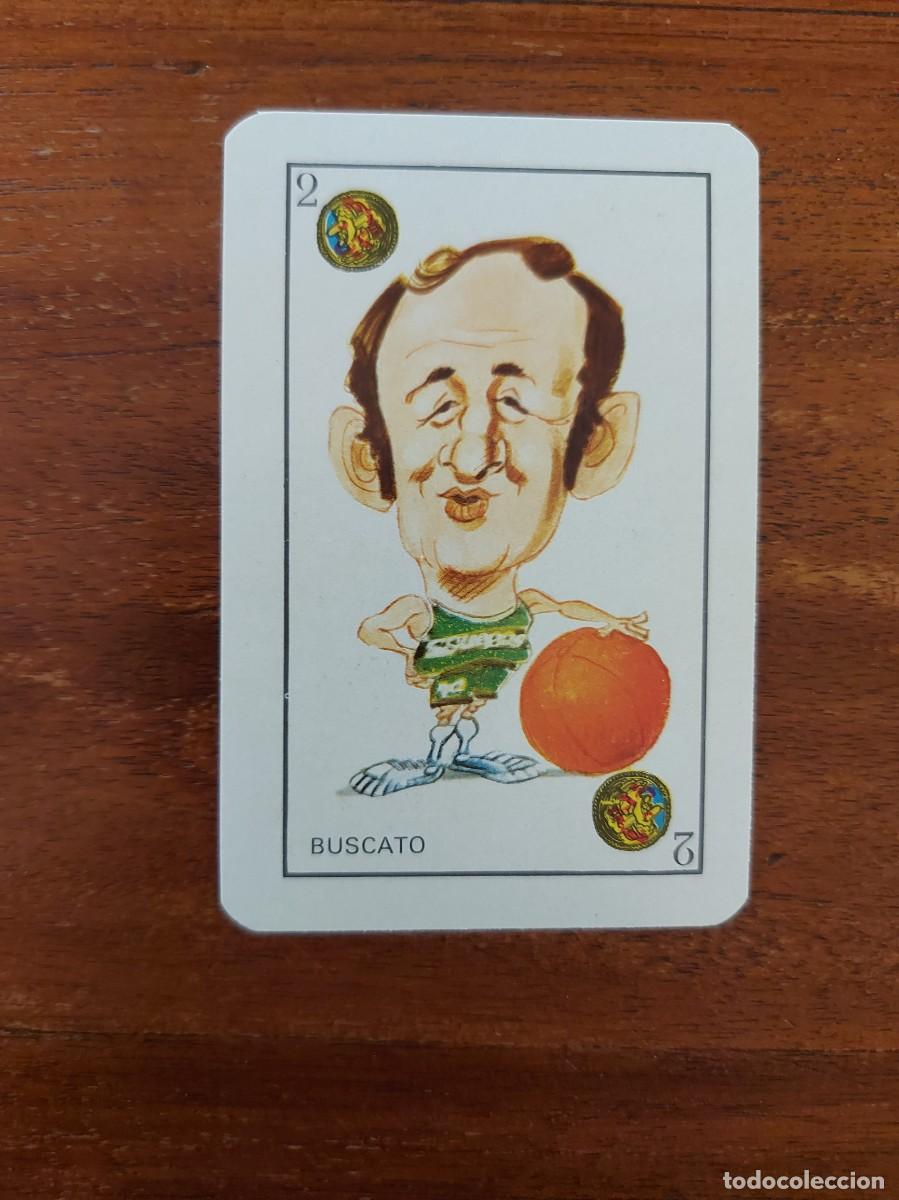 Colecionismo desportivo: Nino Buscat&oacute; ( Joventut de Badalona - Baloncesto Basket ) - CROMO NAIPE 1976 reverso rojo
