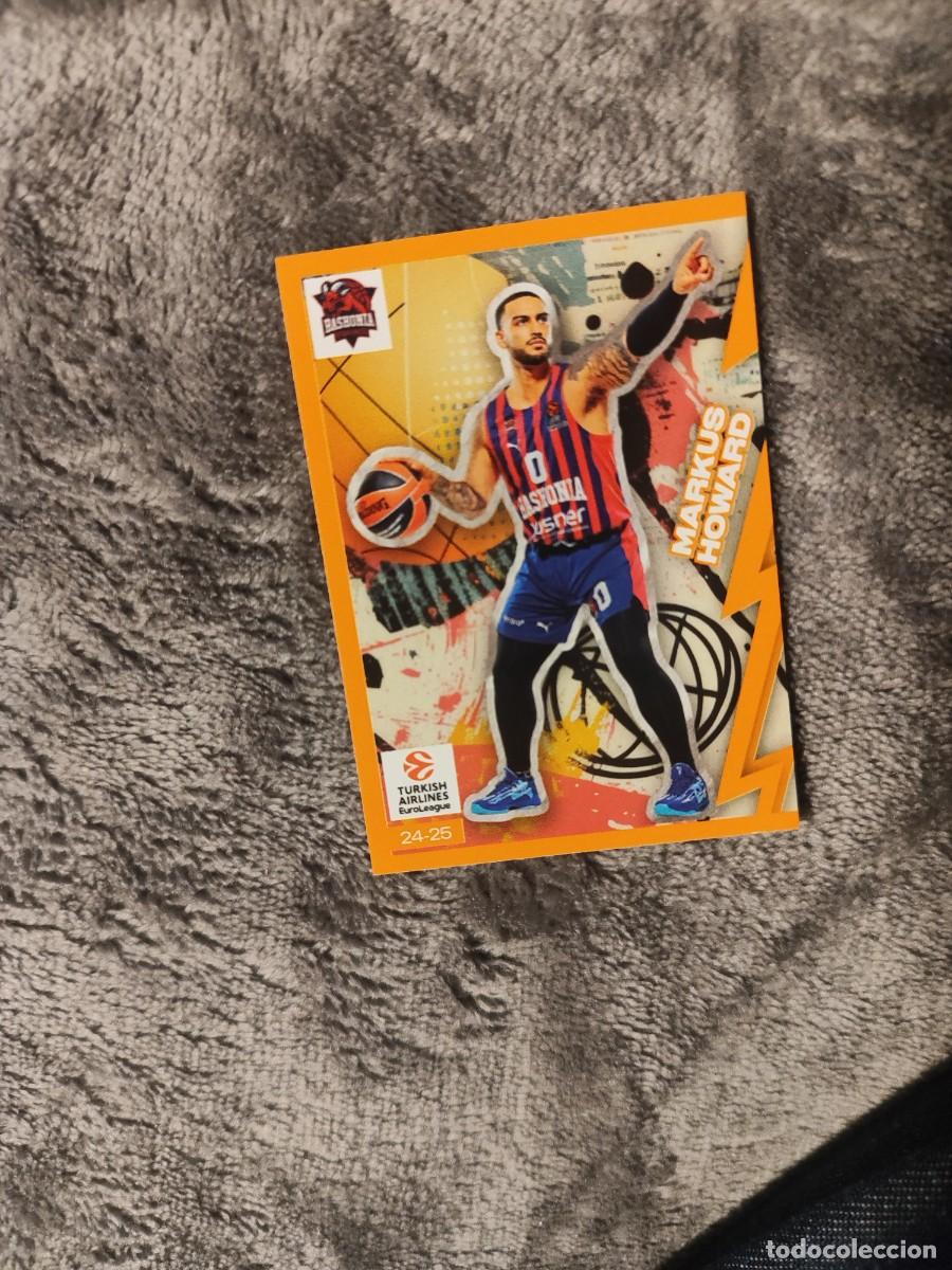 Collezionismo sportivo: &nbsp;48&nbsp;MARKUS HOWARD - BASKONIA EUROLEAGUE 2024 25 - HEAD TO HEAD PANINI EUROLIGA 24 2025 BALONCESTO