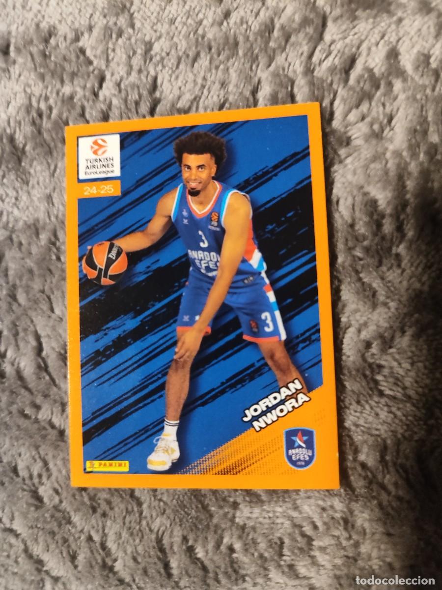 Coleccionismo deportivo: &nbsp;62 JORDAN NWORA - EFES PILSEN&nbsp; EUROLEAGUE 2024 25 - FRESH FACES PANINI EUROLIGA 24 2025 BALONCESTO