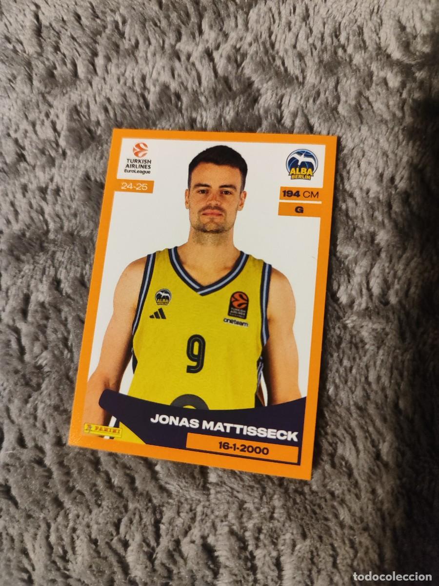 Coleccionismo deportivo: &nbsp;78 JONAS MATTISSECK - ALBA BERLIN&nbsp; EUROLEAGUE 2024 25 - - PANINI EUROLIGA 24 2025 BALONCESTO