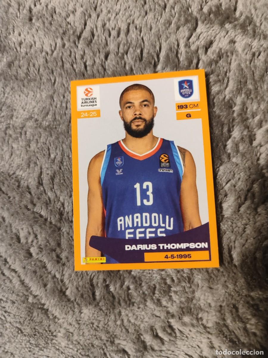 Coleccionismo deportivo: &nbsp;93 DARIUMS THOMPSON - EFES PILSEN&nbsp; EUROLEAGUE 2024 25 - - PANINI EUROLIGA 24 2025 BALONCESTO