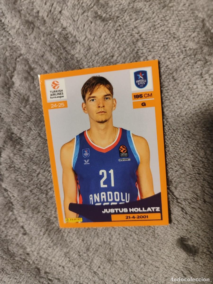 Sammelleidenschaft Sport: &nbsp;95 JUSTUS HOLLATZ - EFES PILSEN&nbsp; EUROLEAGUE 2024 25 - - PANINI EUROLIGA 24 2025 BALONCESTO
