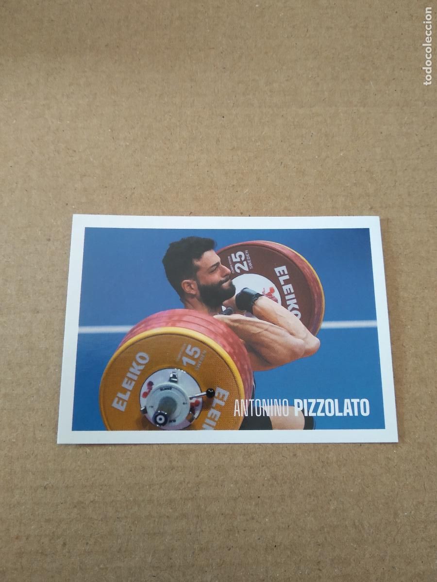 Coleccionismo deportivo: 102 ANTONINO PIZZOLATO PESO CROMO SUPER CHAMPS ITALIA 2021 ESSELUNGA JJOO JUEGOS OLIMPICOS