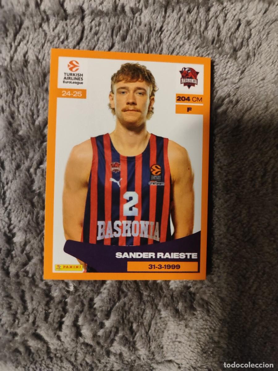 Sammelleidenschaft Sport: &nbsp;127 SANDER RAIESTE - BASKONIA&nbsp; EUROLEAGUE 2024 25 - PANINI EUROLIGA 24 2025 BALONCESTO