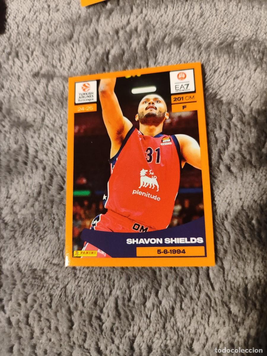 Coleccionismo deportivo: &nbsp;163 SHAVON SHIELDS - ARMANI MILANO&nbsp; EUROLEAGUE 2024 25 - PANINI EUROLIGA 24 2025 BALONCESTO