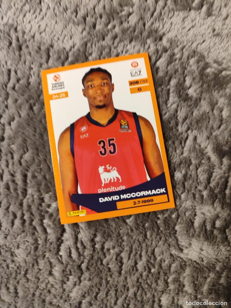 Coleccionismo deportivo: &nbsp;169 DAVID MCCORMACK - ARMANI MILANO&nbsp; EUROLEAGUE 2024 25 - PANINI EUROLIGA 24 2025 BALONCESTO