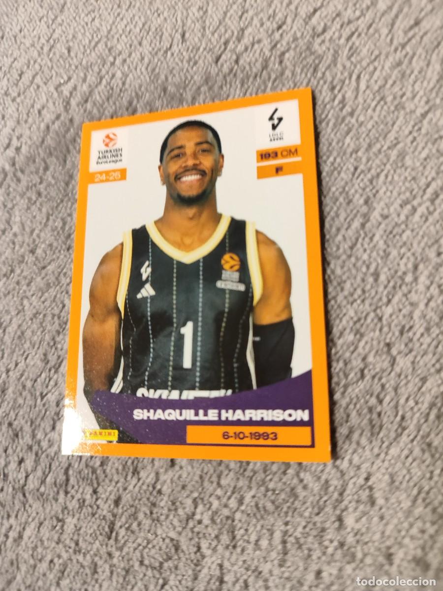 Coleccionismo deportivo: &nbsp;221 SHAQUILLE HARRISON - ASVEL VILLEURBANNE&nbsp; EUROLEAGUE 2024 25 - - PANINI EUROLIGA 24 2025 BALONCE