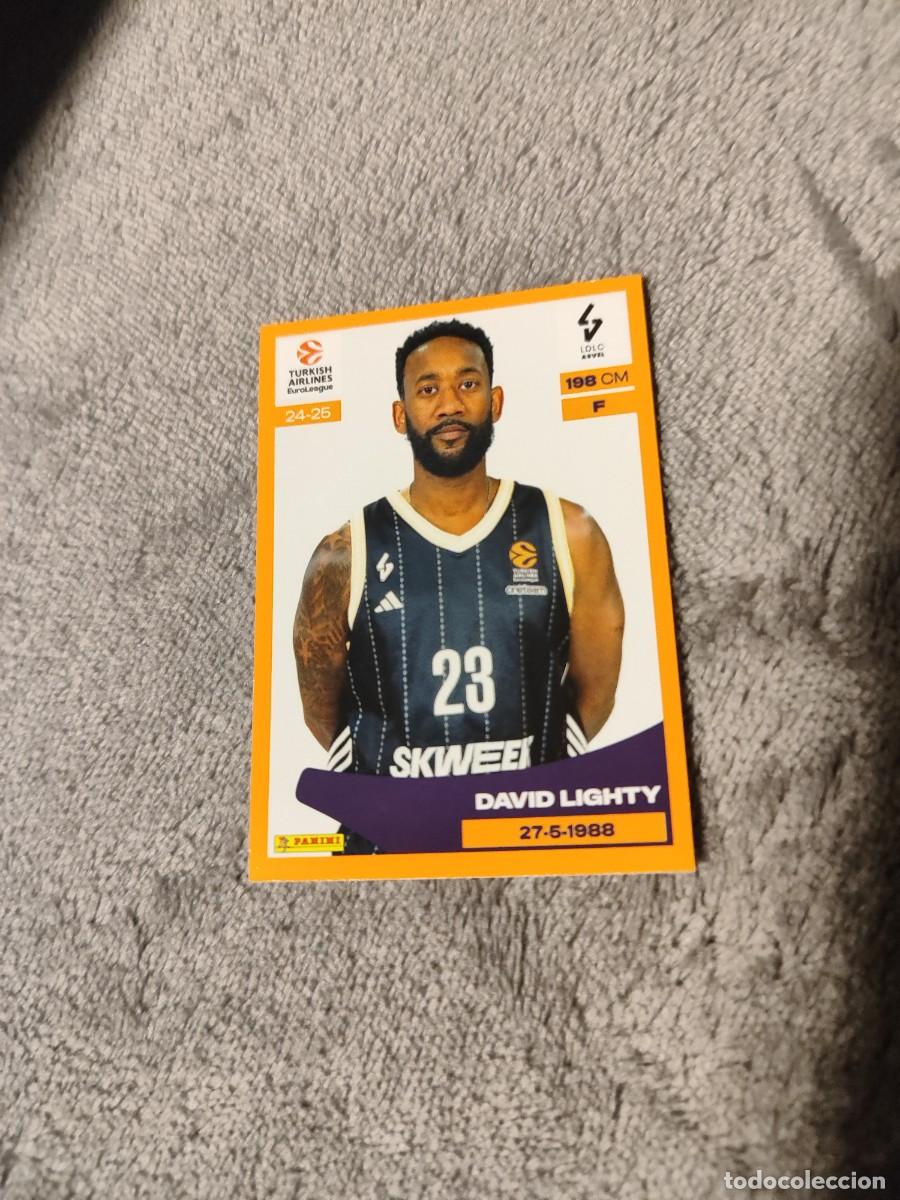 Collectionnisme sportif: &nbsp;226 DAVID LIGHTY - ASVEL VILLEURBANNE&nbsp; EUROLEAGUE 2024 25 - - PANINI EUROLIGA 24 2025 BALONCESTO